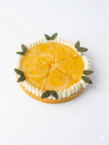 Citrom-sajttorta tarte 6 szeletes