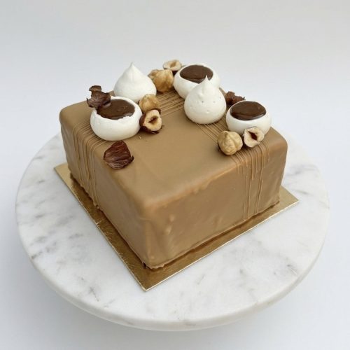 Mini mogyoró-karamell mignon torta 4 szeletes /búzalisztet nem tartalmaz/